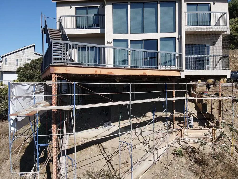 Elevated Pilings or Stilts Foundation Repair Ashburn VA