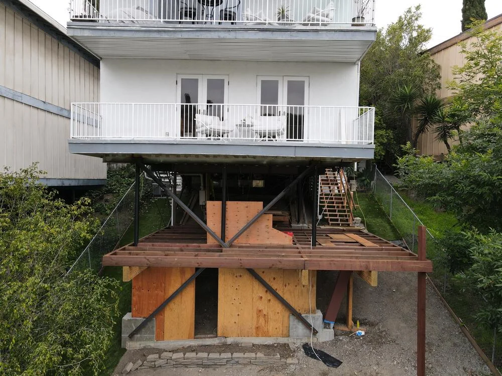 Elevated Pilings or Stilts Foundation Repair Ashburn VA