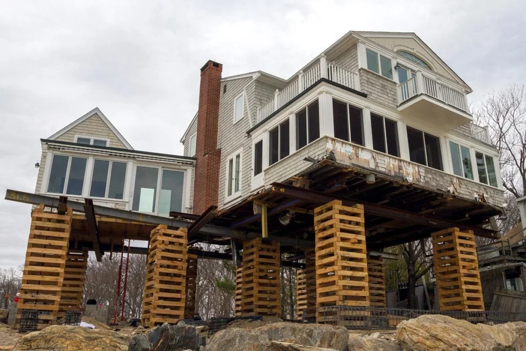 Elevated Pilings or Stilts Foundation Repair Ashburn VA